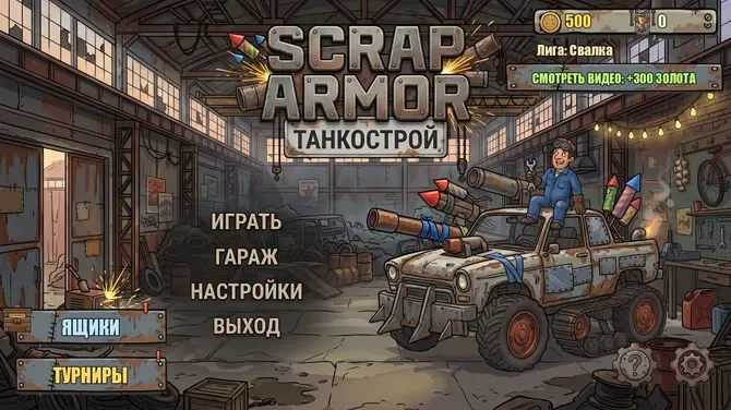 Scrap Armor: Танкострой — скриншот опубликованного Android-проекта